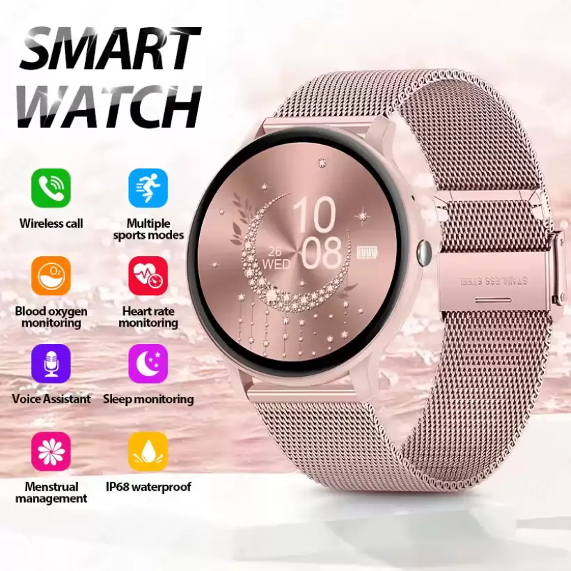 Smart watches LIGE Women Smartwatch 1.39 Inch IP68